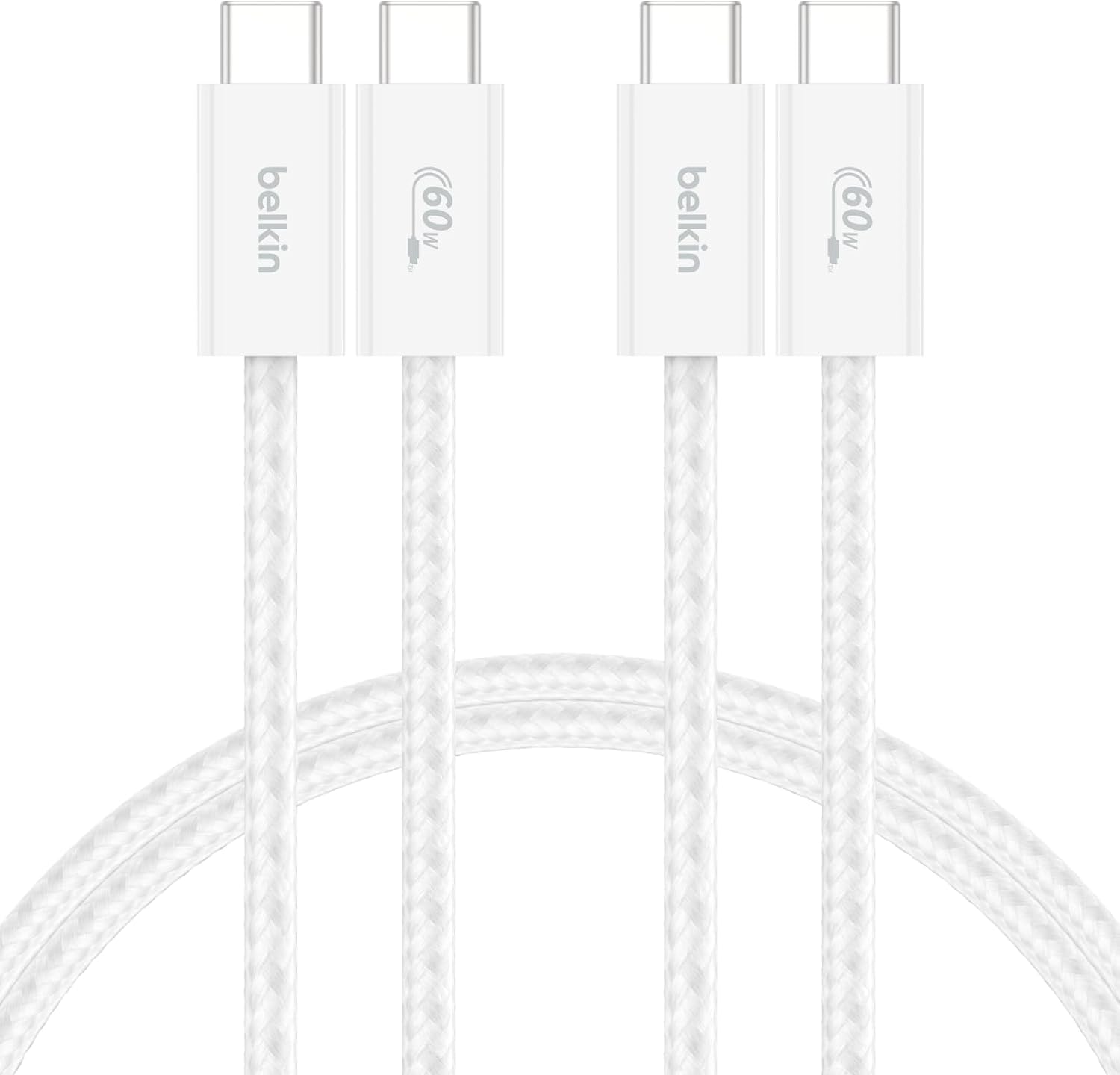 Belkin 2'li Örgülü USB-C Kablo 1.5m