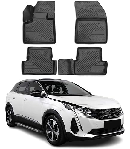 Protection Habitacle Tapis De Sol Auto DBS Sur Mesure Pour PEUGEOT 3008 - 3 Pièces Moquette Classic - Système Antidérapant AUTOGRIP Tapis Auto Antidérapant