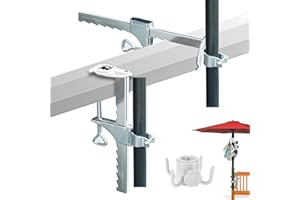LOEPENLE Einstellbar Sonnenschirmhalter Balkongeländer,Verlängerte Sonnenschirm halterung balkon klemme,Halterung Sonnenschirm Balkongeländer,Schirmständer für Balkongeländer,Sonnenschirm Balkon Halterung