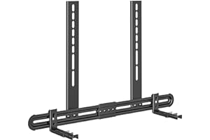 USX MOUNT USX-MOUNT Universal Soundbar Halterung, Soundbar Wandhalterung für Soundbar mit und ohne Montageloch, mit Anti-Rutsch Sockelhalter (87.5-154mm), Verbindung mit Fernseher, TV Wandhalterung, TV Ständer
