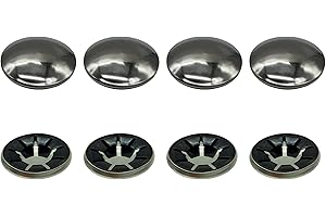 8x HMH-Shop Achskappe aus Federstahl für 20mm Achse Sicherungskappe Bollerwagen Sackkarre glänzend Blende Starlockkappe Ø41mm Zierblende Sicherungsblende