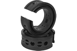 DAUERHAFT Ammortizzatore a Molla Elicoidale, Ammortizzatore a Molla 2 Pezzi Anti Vibrazione Tipo C Riduce il Rumore Gomma Universale per Auto