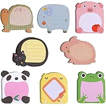 8 Pack Creative Cute Animal Office Sticky Notes Cartoon Animal Memo Sticky Note - View #8