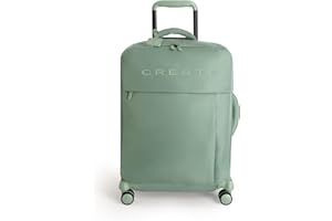 CREATE / Luggage Studio Soft/Maleta Blanda de poliéster Verde Sage / 39x20.5x56cm / Candado TSA, 4 Ruedas Dobles, Organizador, Mango telescópico, Tejido Impermeable, Etiqueta identificativa