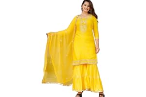 Traditional Jaipur Damen Baumwolle Elegant Blumenmuster Kurti mit Designed Work Langes Kleid Party Wear Kleid
