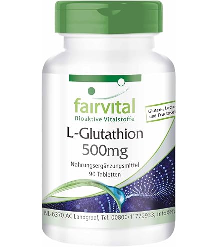 warnke l glutathione 500mg L-Glutathione 500mg - 100 tablets - Vegan - Reduced Forne