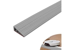 PGONLINE Door Threshold Ramps, 100 x 6.5 x 2.5 cm, Threshold Ramp, PVC Wheelchair Ramp, Non-Slip Surface, Rubber Ramp, Threshold Ramp for Wheelchair, Pram, Rollator or Electric Scooter
