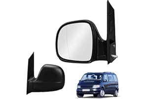 Kistrba Wing Mirror Left Replacement for 2003-2014 Mercedes Vito W639 Manual, Side Mirror Complete Sets with Aspherical Glass, Not Heated, Replacement OE#639-810-01-16