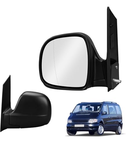 MNE Parts Spiegelkappen Chrom - Für Mercedes VITO W447 Ab 2014, 2-tlg. Edelstahl