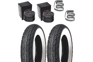 SCOOTER-PROSPORTS Weißwand Reifen Satz Schlauch Felgenband 2.75-17 Zoll für Zündapp Hercules Kreidler