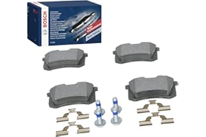 ‎BOSCH Bosch BP617 - Car Rear Brake Pads - Bosch Quality - for Quiet Braking with Low Dust - ECE-R90 Certified - Copper-free - 1 Set of 4 Brake Pads - with Accessories