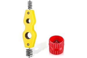 Orssmigs Sbavatore Tubi Rame Strumento di Sbavatura per Tubi Sbavatore Interno ed Esterno Alesatore Interno e Esterno per Tubi Spazzola per Sbavatura per Tubi