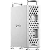 ORICO MiniPro Al&uuml;minyum Yerleştirme Standı, Mac mini M4 i&ccedil;in, 5'i 1 arada USB-C Hub, 10 Gbps Transfer, Aletsiz Kurulum, Yumuş