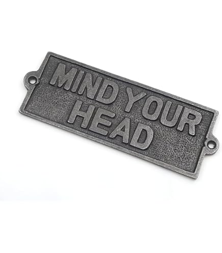 ‚Danger Mind Your Head‘ Schild – Warnschild F Produktbild-Vorschau 8