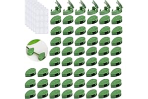 HIQE-FL 60 Stück Kletterpflanzen Befestigung Wand,Pflanzenclips Kletterpflanzen,Pflanzenkletter Clips,Clips Für Gardening Plant Support,Plant Climbing Wall Clips