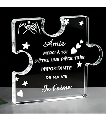 Yaryang Cadeau Meilleure Amie - Mug Isotherme Avec Couvercle Et Paille, Porte-Clés, Carte Et Enveloppe Pour Anniversaire Noël