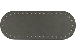 TRICOT CAFE' Tricot Cafè - Fondo borsa 21X8 Grigio Medio 4882 - Fondo per borse Ideale per lavorare all' uncinetto in pelle ed ecopelle pensato per creare una borsa a uncinetto artigianale