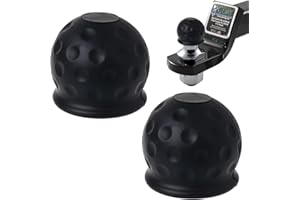 VTYTZZ 2 Pièces Cache Boule Attelage,Cache Boule Attelage Voiture,Protege Boule Attelage Voiture,Protection Boule Attelage,Housse De Protection Universelle en Caoutchouc pour Boule De Remorquage De Voiture