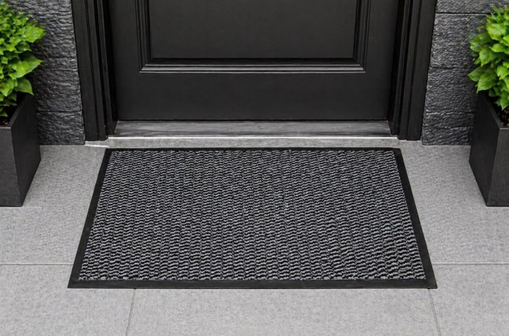 Kapı Önü 60x90 Cm Paspas- Gri (Nem Alıcı Paspas- Kaydırmaz Taban Gri 60x90 Cm)