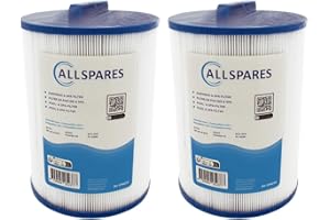 AllSpares Filtre pour Spa (2X) adapté pour SC714 / 60401 / 6CH-940 / PWW50P3 / FC-0359/817-0050/378902 (Ø150x210mm)