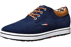 YUKTOPA Men's Fashion Oxford Shoes Lace Low-Top Sneakers 2.36 Inches Taller Height Increasing Elevator Shoes