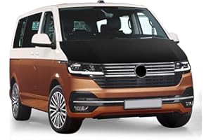 ZWPARTS Car Bonnet Bra Suitable for VW T6 T6.1 2015-2025, Hood Bra Bonnet Bra Black Stone Guard Full Bra Bonnet Bra Covers the Entire Bonnet Bra