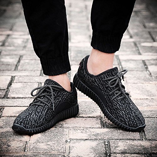 SITAILE Unisex Herren schnuren Laufschuhe Helle Profilsohle Sportschuhe Flats Runners Sneaker Sport Turnschuhe - 6