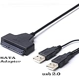 Storin USB 2.0 to 2.5-inch SATA 22P Hard Drive Adapter Cable Converter for Laptop (Black)