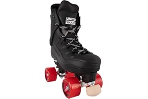 United Skates VX4 Elite Roller Skates - Ideal Beginner to Intermediate Unisex Quality Roller Boots. Comfortable Indoor and Outdoor Quad Skates Suitable for Adults and Kids