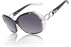 CGID Gafas de Sol Mujer Polarizadas Grande Diseñador de Gran Tamaño Protección UV400