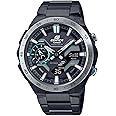 Casio Men Watch EDIFICE WINDFLOW Analog Mobile link Solar Power Black Dial Stainless Steel