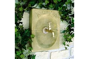 ERFE Élément AQUA rosace en pierre reconstituée pour robinet extérieur. Couleur sable