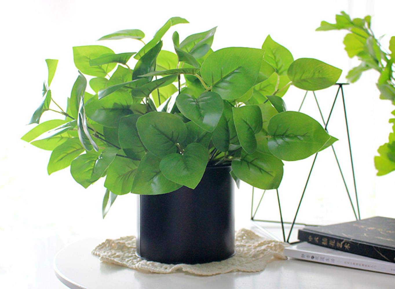 Suxiao Planta Verde Ramo De Arbol Begonia Artificial Hoja Planta