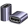 UGREEN HDMI Coupler Female Adapter 2 pack 8K HDMI Extender Female to Female 2.1 Aluminum Alloy HDMI Connector for PS5/4/3, Laptop, Projecter, Smart Box, Computer Support Dolby, HDR, DTS