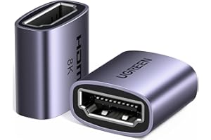 UGREEN HDMI 2.1 Coupler 8K@60Hz 4K@240Hz 120Hz 144Hz Female to Female Connector Joiner eARC HDR HDCP 2.3 Adapter Extender Compatible with TV Stick Sky Box PS5/4 Xbox Series X S Soundbar Monitor Laptop