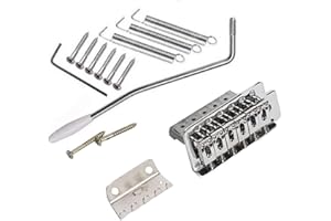KMISE Set ponte tremolo per chitarra elettrica tipo Fender Stratocaster, A0017