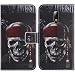 Produktbild TienJueShi Totenkopf Flip Book-Style Brief Leder Tasche Schutz Hulle Handy Case Abdeckung Fall Wallet Cover Etui Skin Fur Koolnee k1 trio 6.01 inch