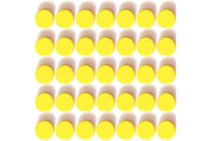 PYJLBX Imanes Nevera Imanes Potentes, 40 Piezas Imanes Pizarra Magnetica Imanes Pequeños, Calendario Nevera Iman Mini Imanes Redondos Magnets, para Pizarra Magnetica Nevera Oficina Escuela (Amarillo)