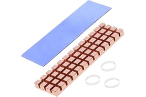 Haojiaho M.2 Kühlkörper, Kupfer, 67 x 18 x 6 mm, 2280 SSD, M2 Kühlkörper, Kühlkörper mit Wärmeleitpad auf Silikonbasis zur Kühlung von M.2 SSD NVME Laptops