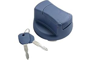 Wjelet 1 Pcs Truck Adblue Cap, 40mm Locking Adblue Tank Cap for Mercedes, Daf, Man, Locking Tank Cap for Benz Blue A0004702705