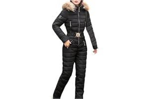 ALUEEU Skianzug Damen Einteiler Günstig Set Schneeanzug Daunen Skioverall Winter Schneeanzüge Skifahren Outdoor Schneeoverall Skianzüge Ski suit Skiijacke Strampler Winter Overalls Ski Outfit Damenkleidung