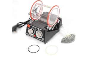 ROMYIX 220V Professional Mini Tumbler Rotary Jewelry Polisher,Tumbler Polishing Machine with Polishing Bead