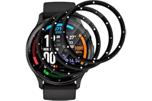 Beukei 3 Stück Panzer Schutz Glas für Garmin Venu 3, Schutzfolie,9H Härte,HD Klare,Blasenfrei,Anti-Kratzen, Fullscreen Panzerglas Film