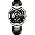REEF TIGER Men's Watch Analogue Automatic Rose Gold Case with Leather Strap RGA1699