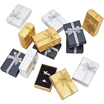48 Ringboxen Aus Kraftpapier – 4x4x2,8 Cm, Mit Schaumeinsatz