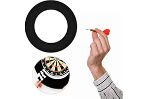 HAOKELAI Dartboard Surround, Dart Board Surround Ring Black, Darts Backboard Protection for Home Office Club, Dart Board Wall Protector Ring Splicing for Dart Lovers
