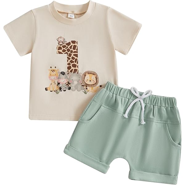 Tutina Senza Maniche In Spugna Per 1° Compleanno - Unisex Bambino/Bambina