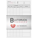 Blutdruckpass mit Medikamentenliste: 1 Jahr 3 mal täglich Messwerte erfassen, mit Medikamentenliste, einfache Verwendung für 