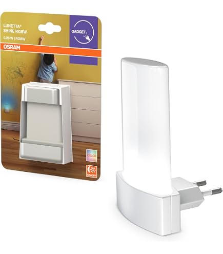 Annmore Luce Notturna Neonati da Presa, Sensore Crepuscolare Lucina Notte, Illuminazione per Camera Bambini, Neonato Accessori Utili (1