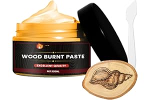 Kirdume | 120ml Pâte Torche Brûlante | Gel D'artisanat pour La Création Pyrogravure | Ensemble D'outils Pyrogravure pour L'artisanat du Bois, Marqueur Brûlure Crème Gravure Non Toxique